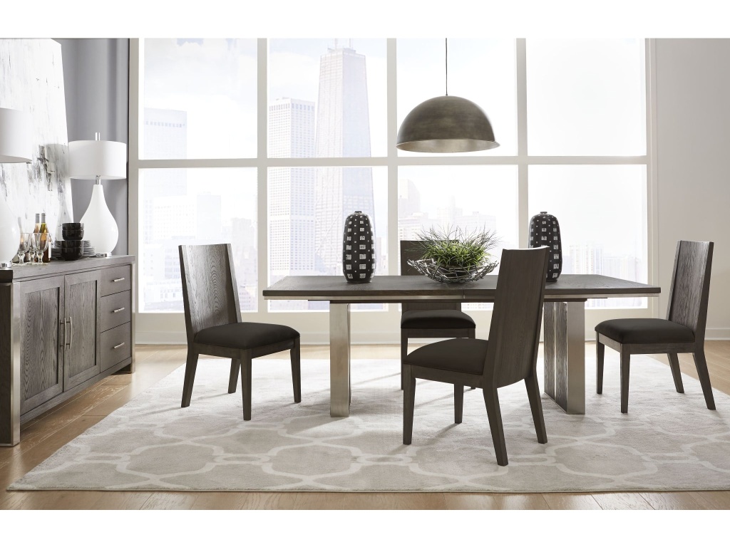 Plata Extension Dining Table in Thunder Grey - image 3