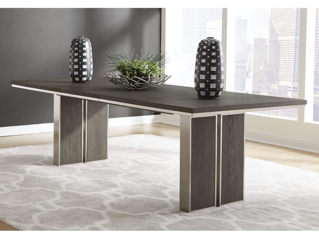 Plata Extension Dining Table in Thunder Grey - main image