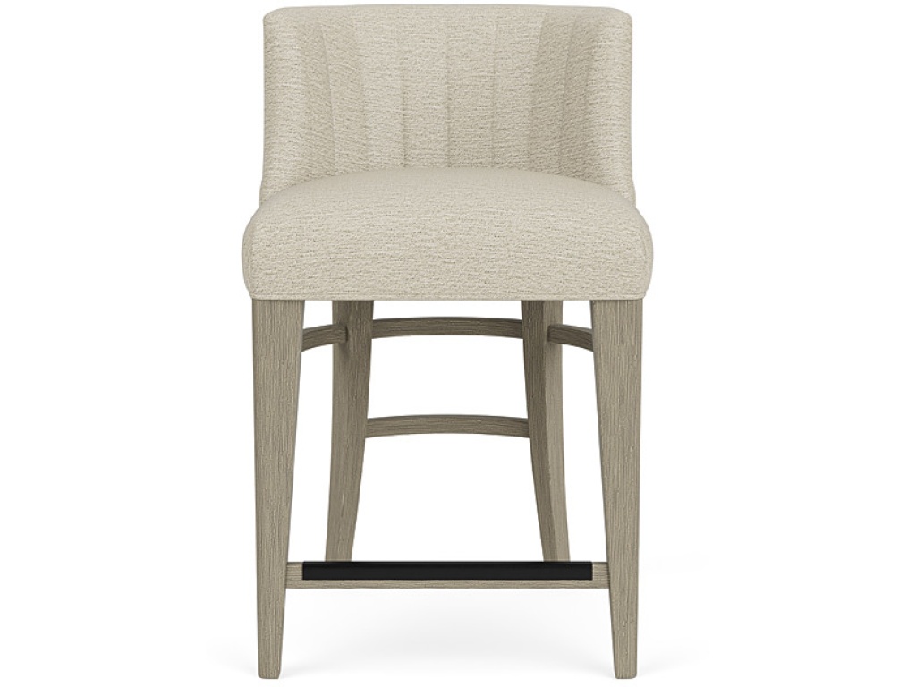 Upholstered Curved Back Counter Stool - main image