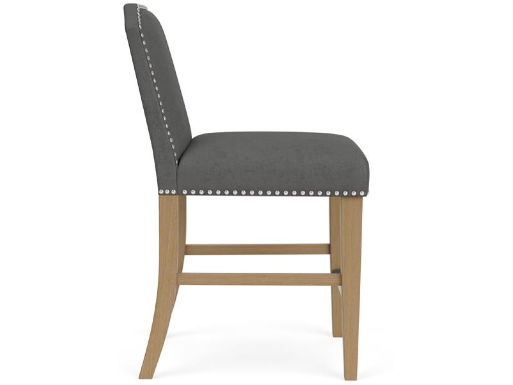 Clipped Top Upholstered Stool - image 7