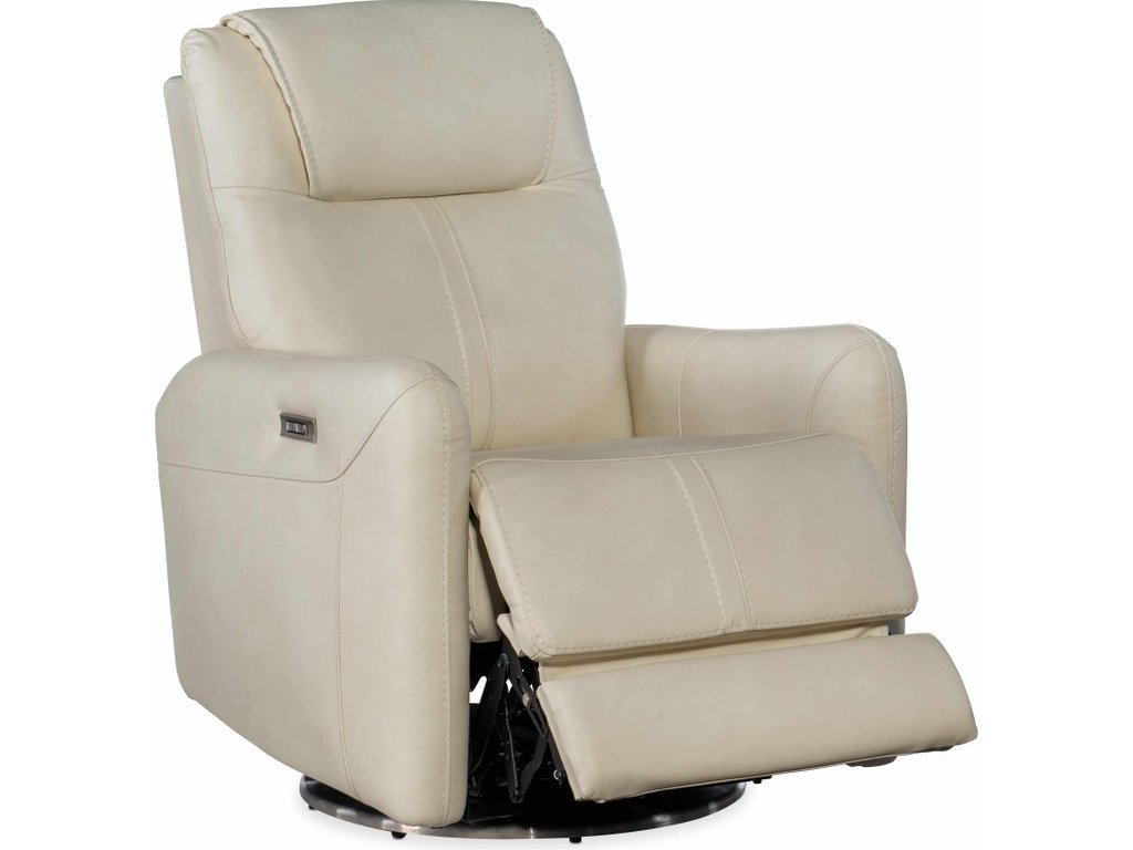 Steffen Swivel Power Recliner with Power Headrest - image 3