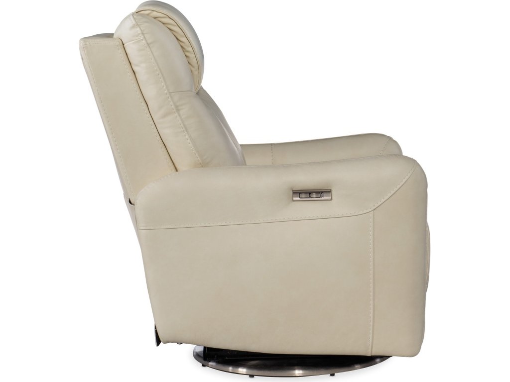 Steffen Swivel Power Recliner with Power Headrest - image 4
