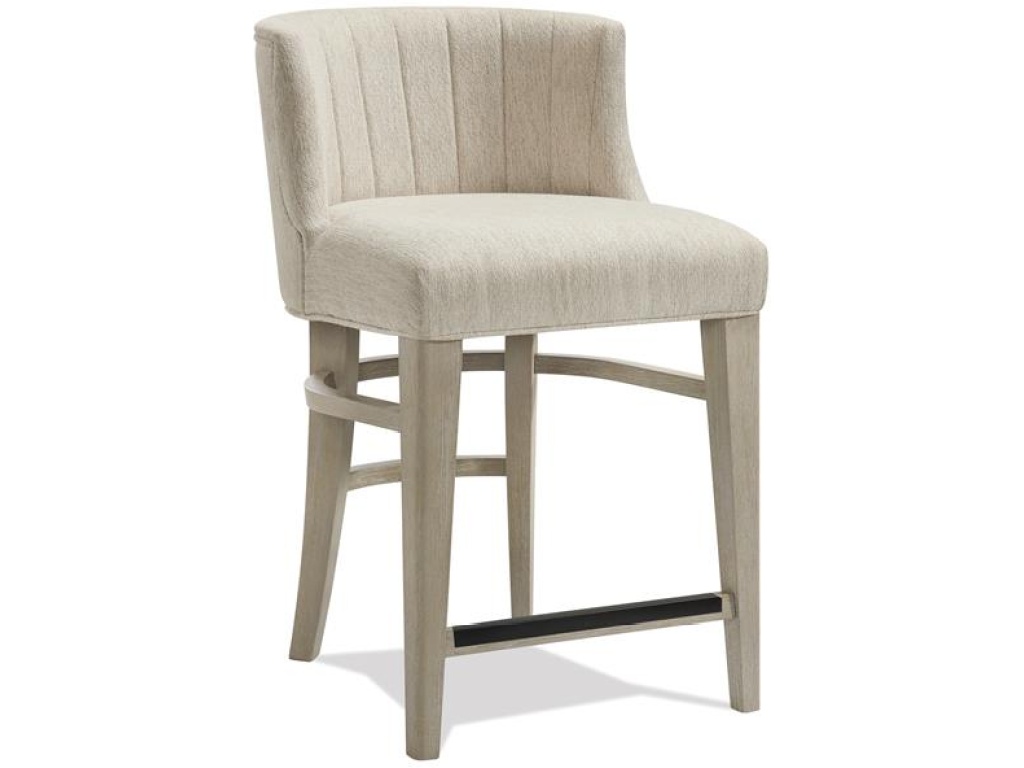 Upholstered Curved Back Counter Stool - image 7