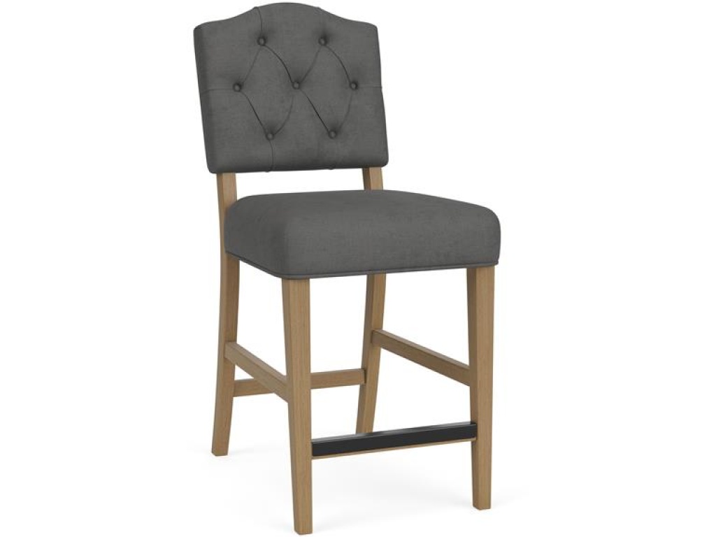 Button Tufted Upholstered Stool - image 5