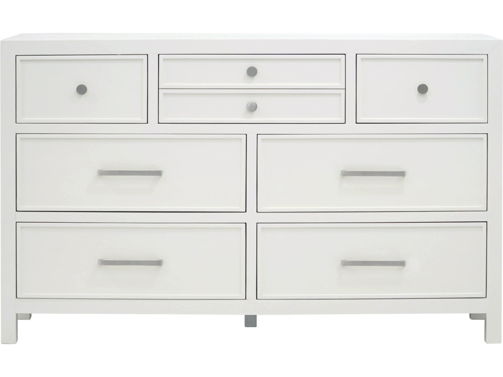 Retreat Seven Drawer Wood Dresser in Snowfall - image 2