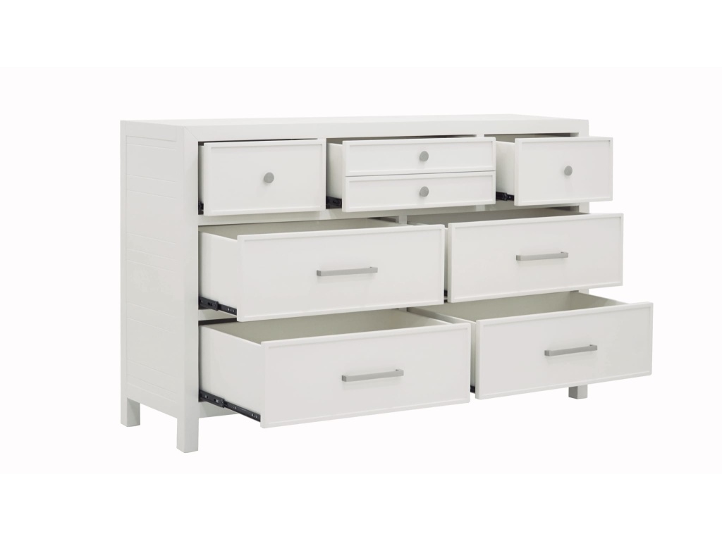 Retreat Seven Drawer Wood Dresser in Snowfall - image 3