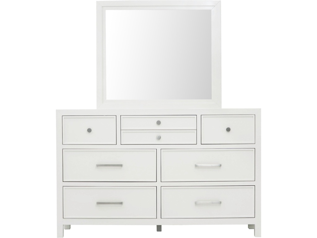 Retreat Seven Drawer Wood Dresser in Snowfall - image 5