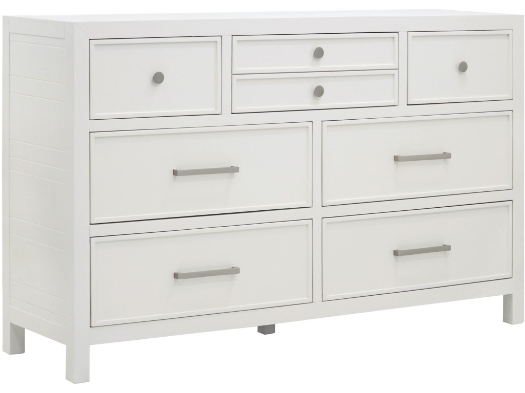 Retreat Seven Drawer Wood Dresser in Snowfall - main image