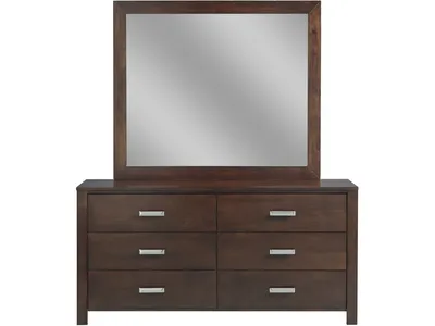Riva Six Drawer Dresser in Chocolate Brown (2024) - Alternative View