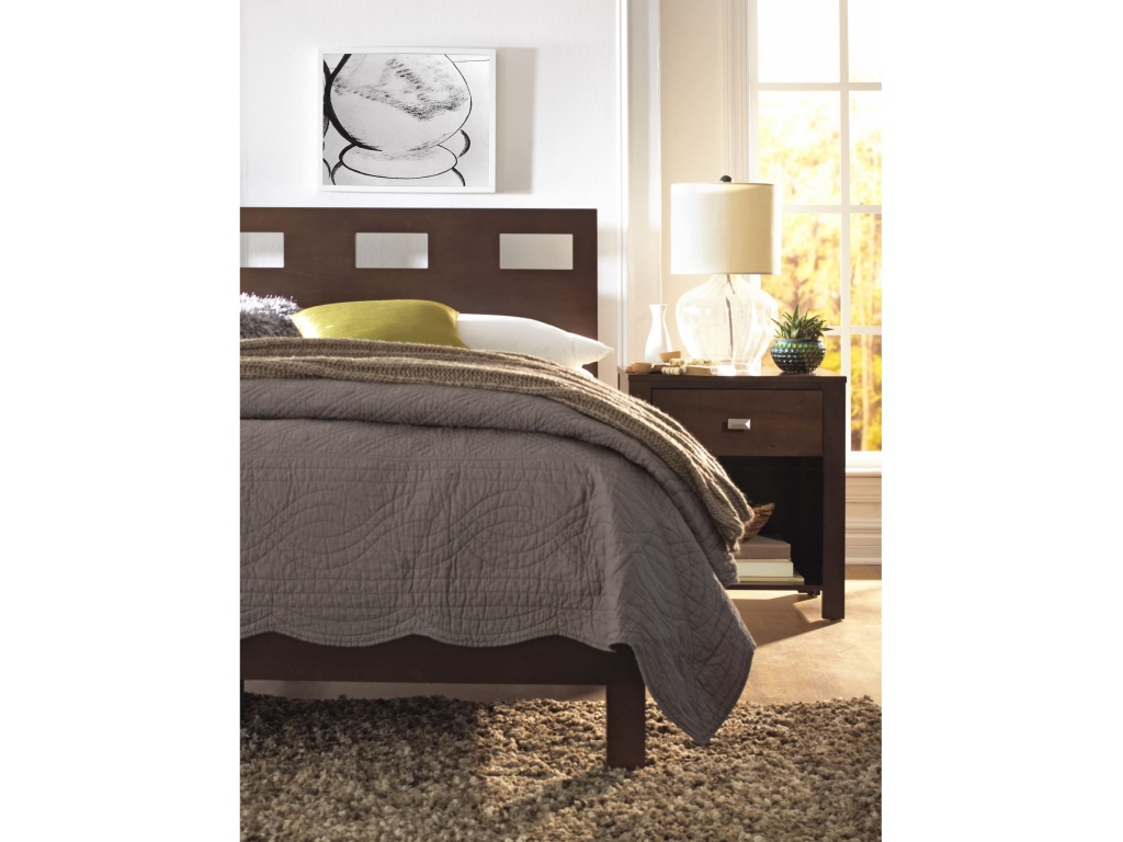 Riva Wood Bed in Chocolate Brown - image 1
