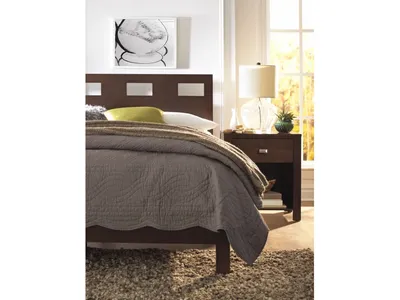 Riva Wood Bed in Chocolate Brown - Alternative View