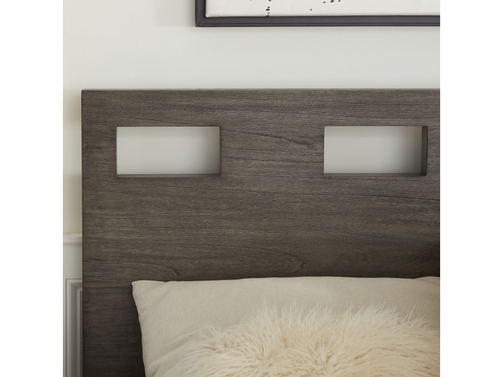 Riva Wood Bed in Sharkskin - main image