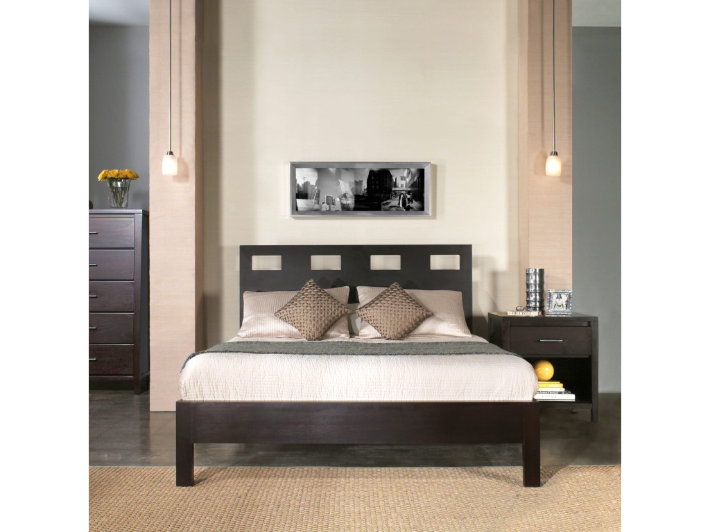 Riva Wood Platform Bed in Espresso - image 9