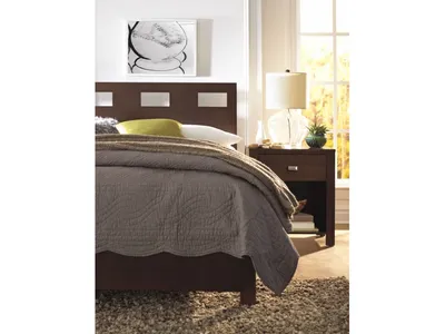 Riva Wood Storage Bed in Chocolate Brown - Alternative View