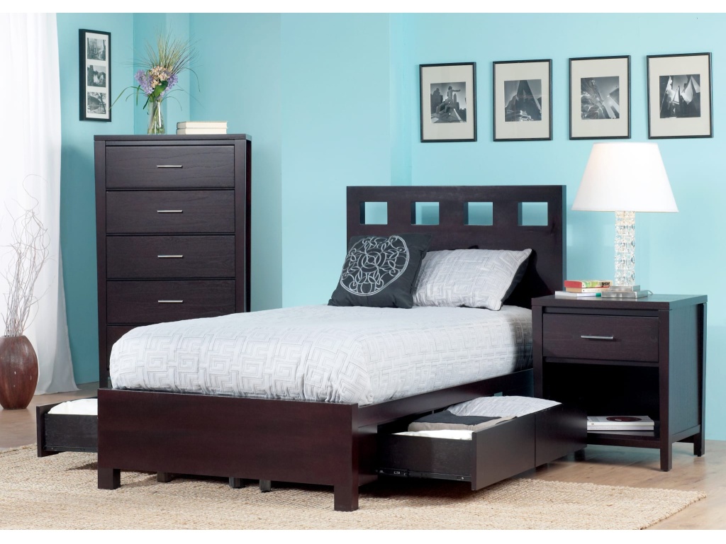 Riva Wood Storage Bed in Espresso - image 4