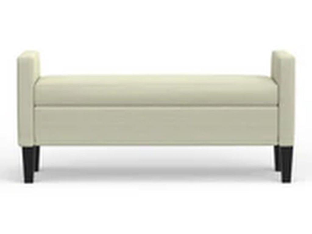 Upholstered Storage Bench with Track Arms - image 5