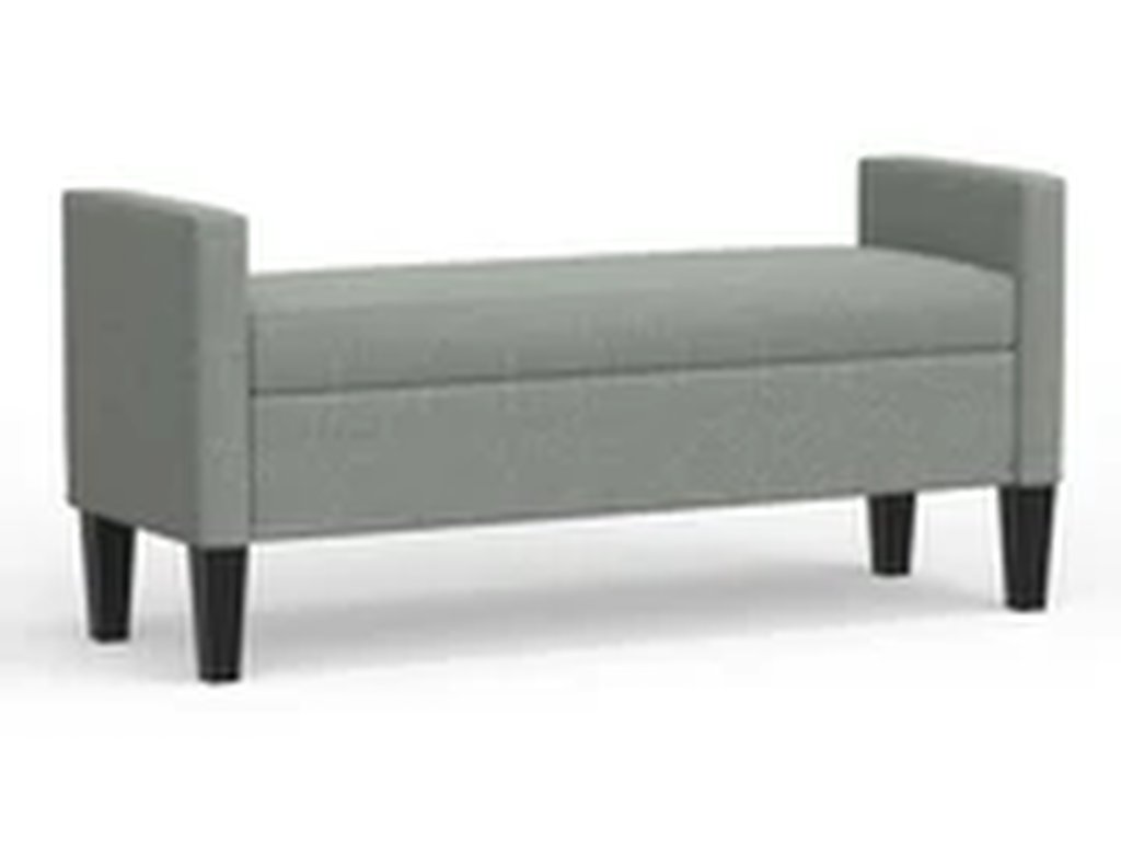 Upholstered Storage Bench with Track Arms - image 10