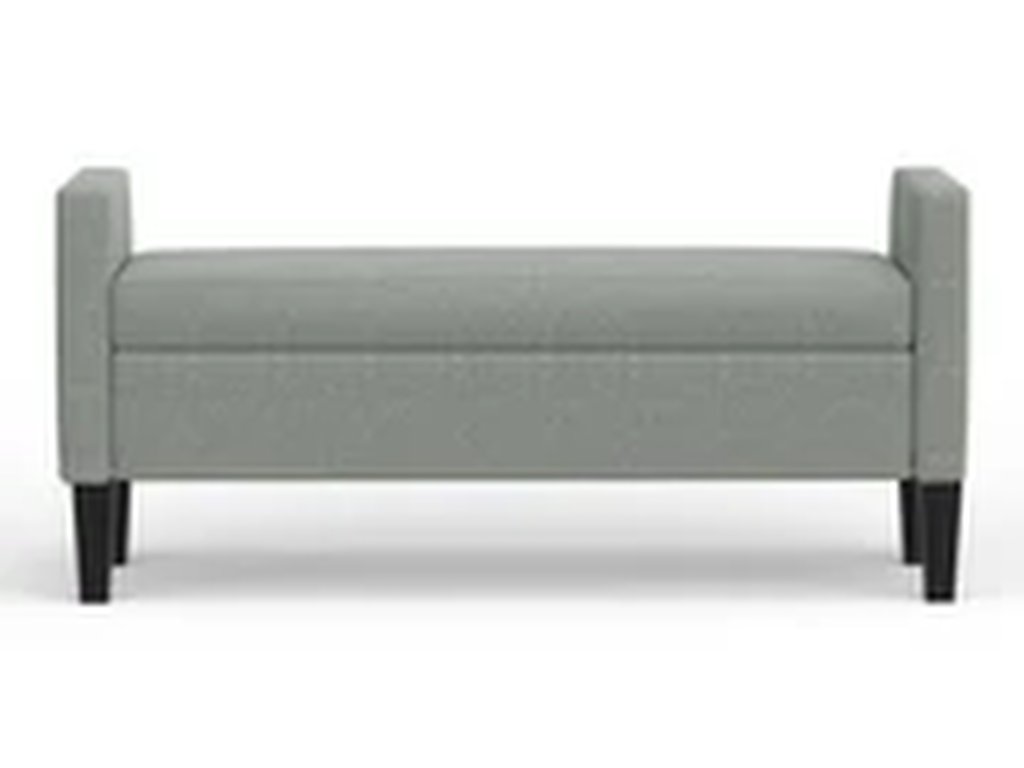 Upholstered Storage Bench with Track Arms - image 12