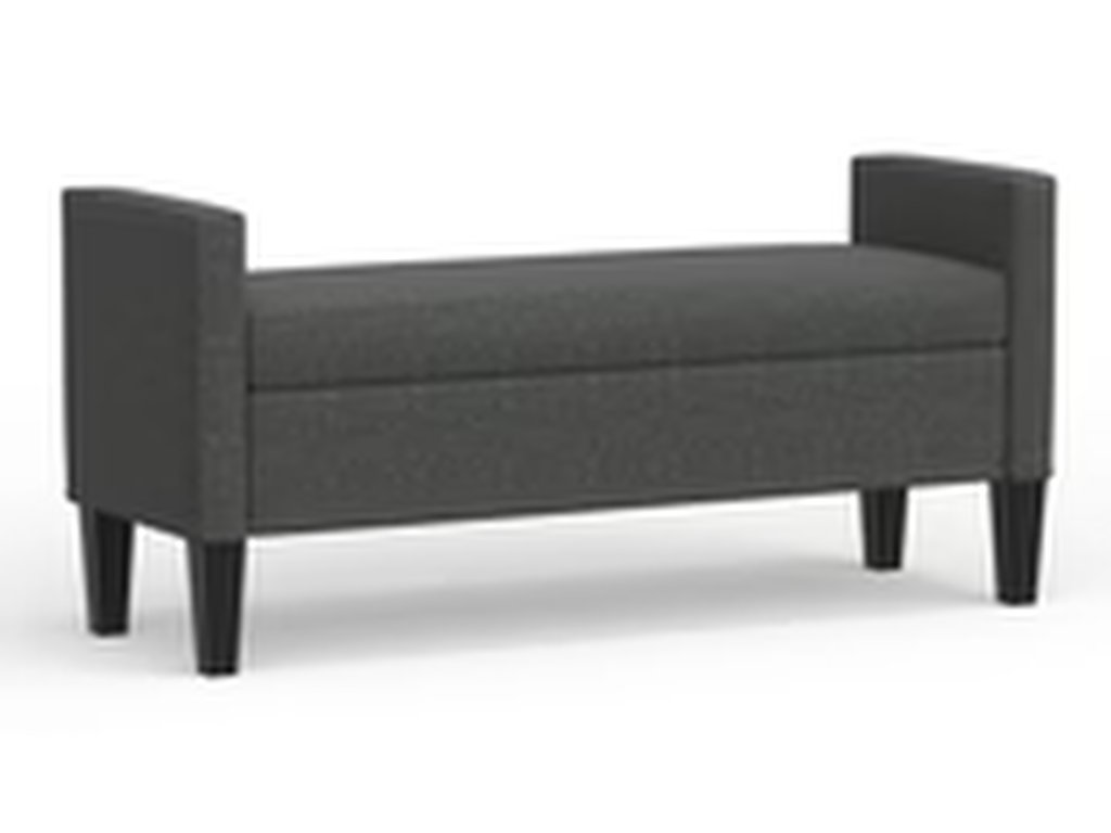 Upholstered Storage Bench with Track Arms - image 17
