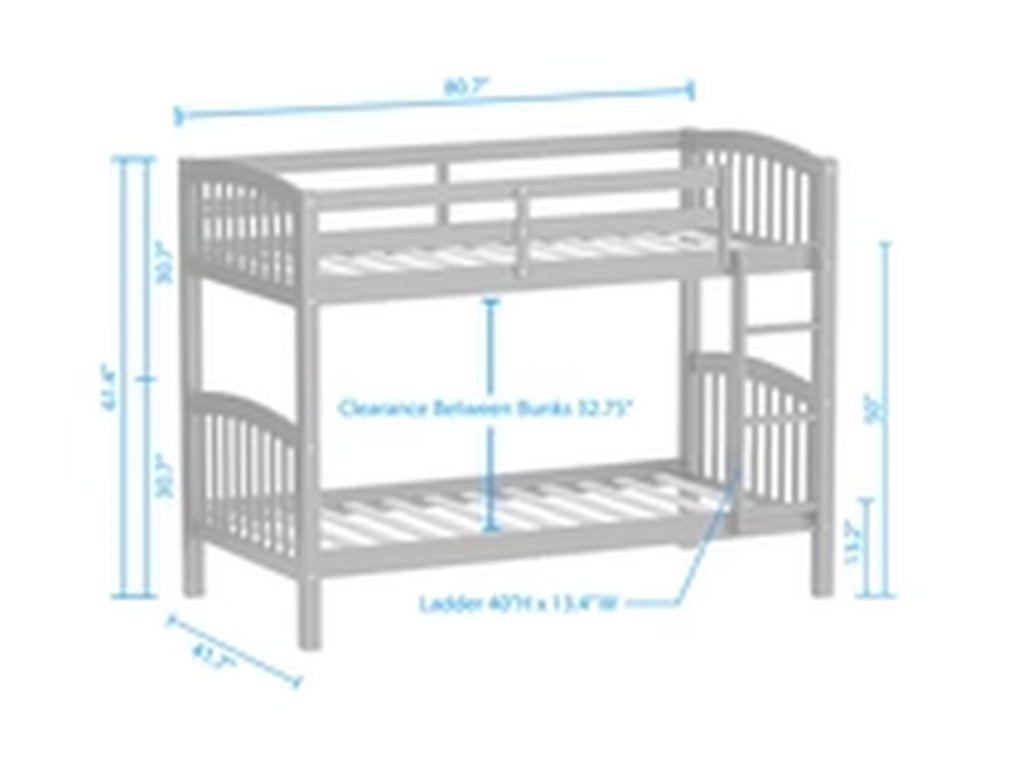 Arca Solid Wood Twin over Twin Bunk Bed - image 5
