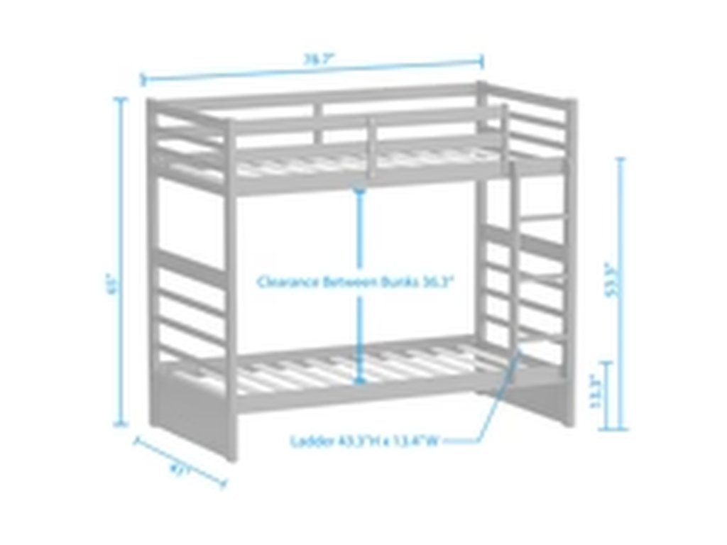 Plana Solid Wood Bunk Bed - image 5