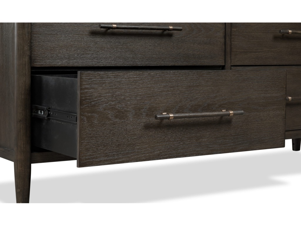 Rockport Eight Drawer Oak Wood Dresser in Yin - image 1