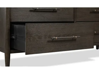 Rockport Eight Drawer Oak Wood Dresser in Yin - Alternative View