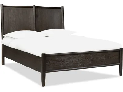 Rockport Oak Wood Platform Bed in Yin
