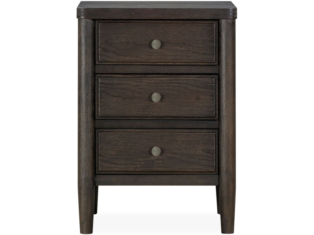 Rockport Three Drawer Small Nightstand in Yin - main image