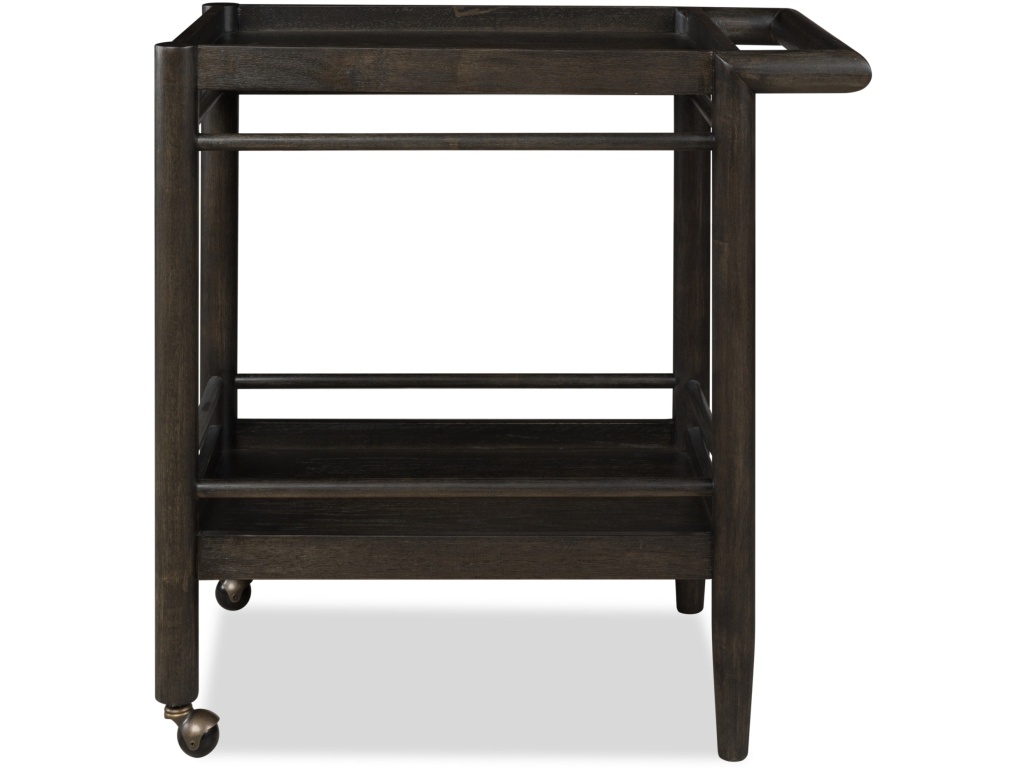Rockport Two Shelf Rolling Bar Cart in Yin - image 1