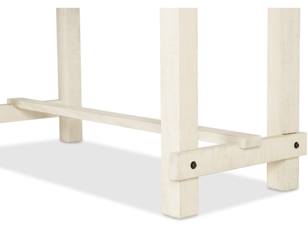 Rutherford Rectangular Wooden Counter Table in Drift and Antique White - image 2