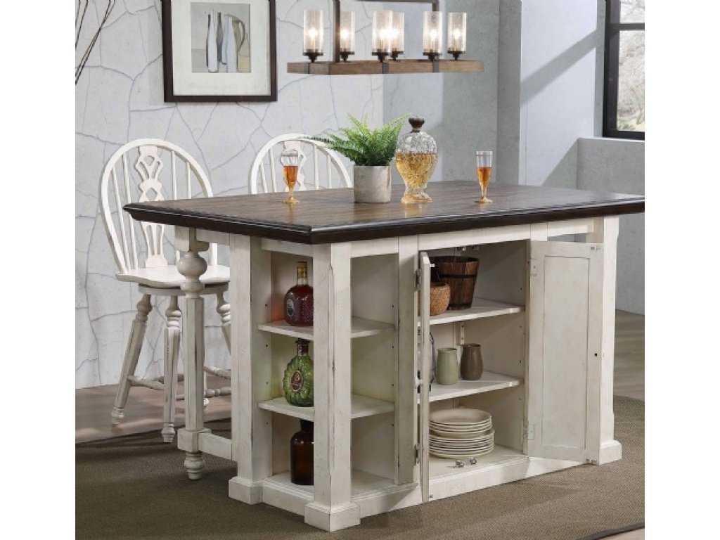 Vintage Estates Kitchen Island w/13" Drop Leaf - image 7