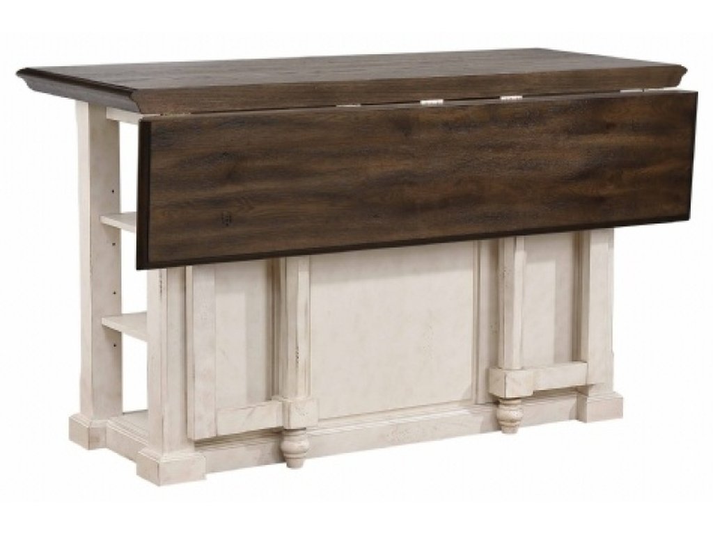 Vintage Estates Kitchen Island w/13" Drop Leaf - image 2