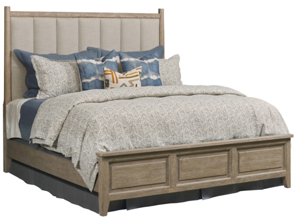 Oakmont Queen Uph Panel Bed Complete - main image