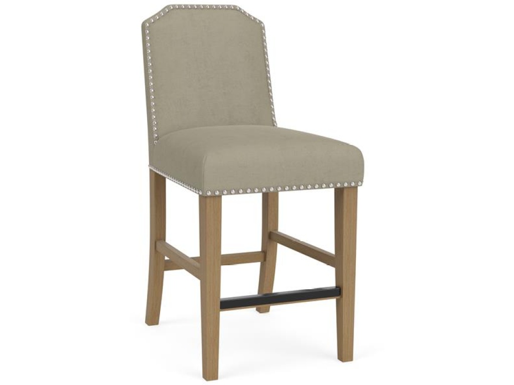 Clipped Top Upholstered Stool - image 5