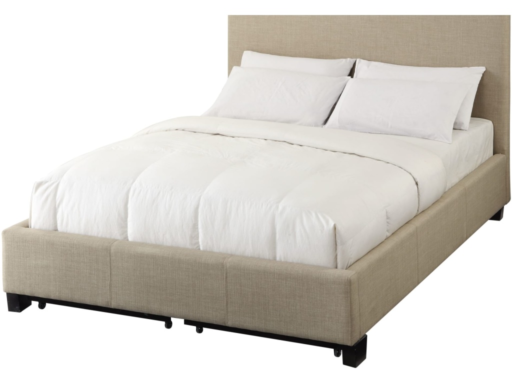 Saint Pierre Upholstered Platform Storage Bed in Toast Linen - image 3