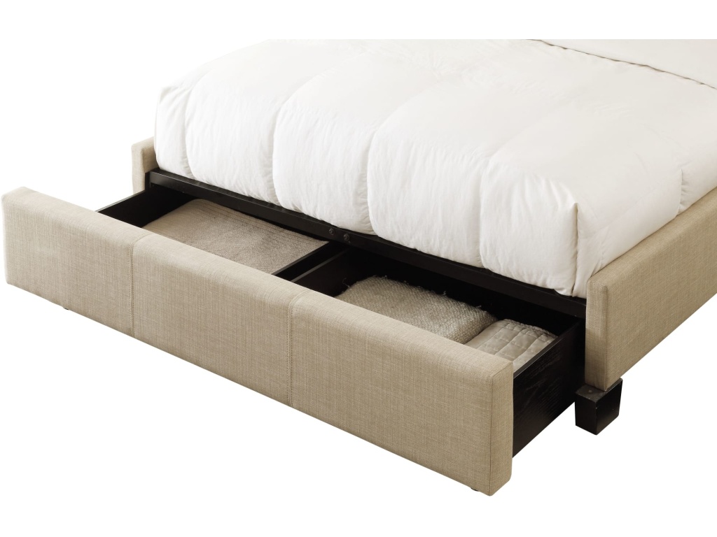 Saint Pierre Upholstered Platform Storage Bed in Toast Linen - image 5