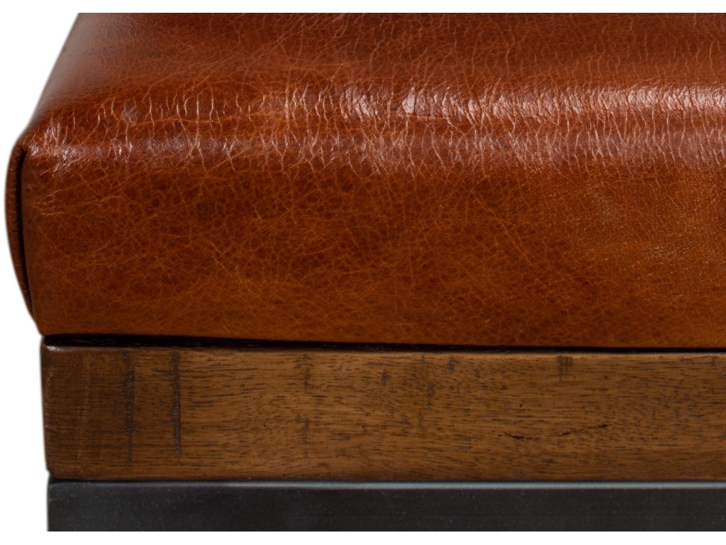 Leather Cushion Bench - image 4