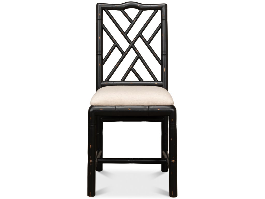 Brighton Bamboo Side Chair Black - image 1