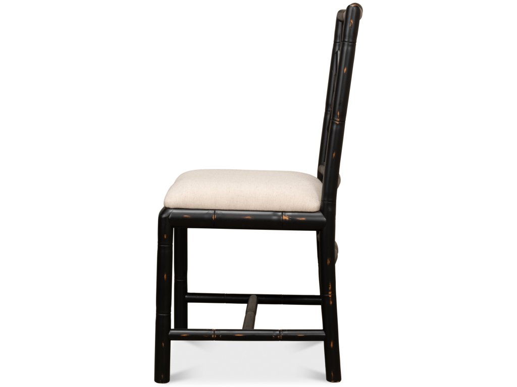 Brighton Bamboo Side Chair Black - image 2
