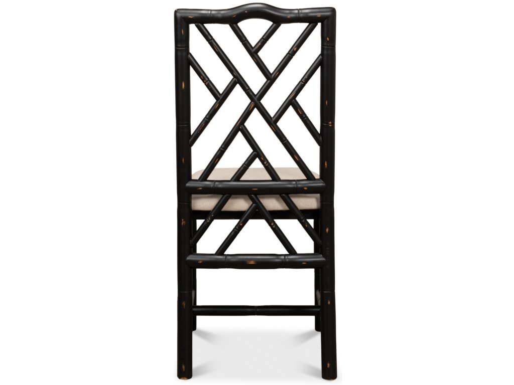 Brighton Bamboo Side Chair Black - image 3