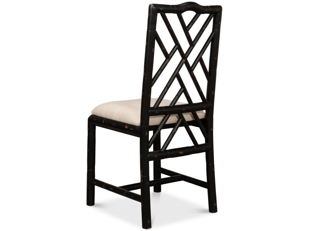 Brighton Bamboo Side Chair Black - image 4