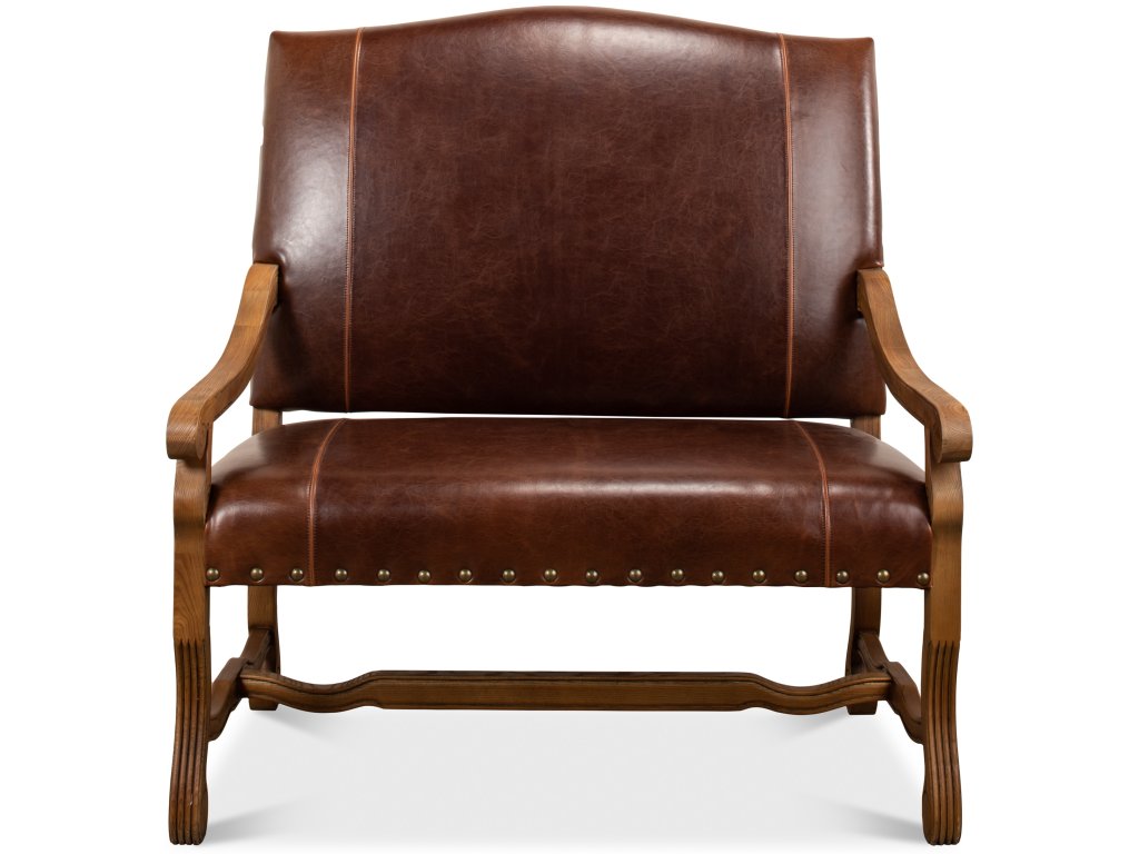 Italian Leather Settee - image 1