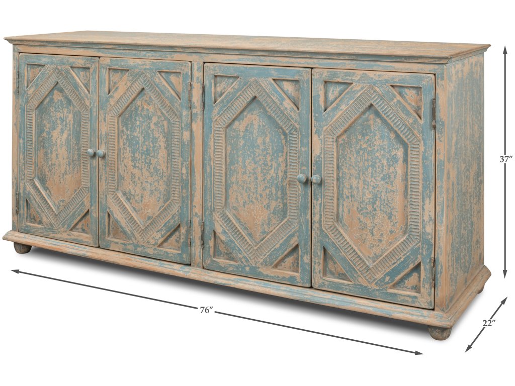 Four Diamonds Sideboard Blue - image 5