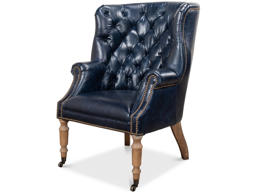 Welsh Blue Leather Chair - main image