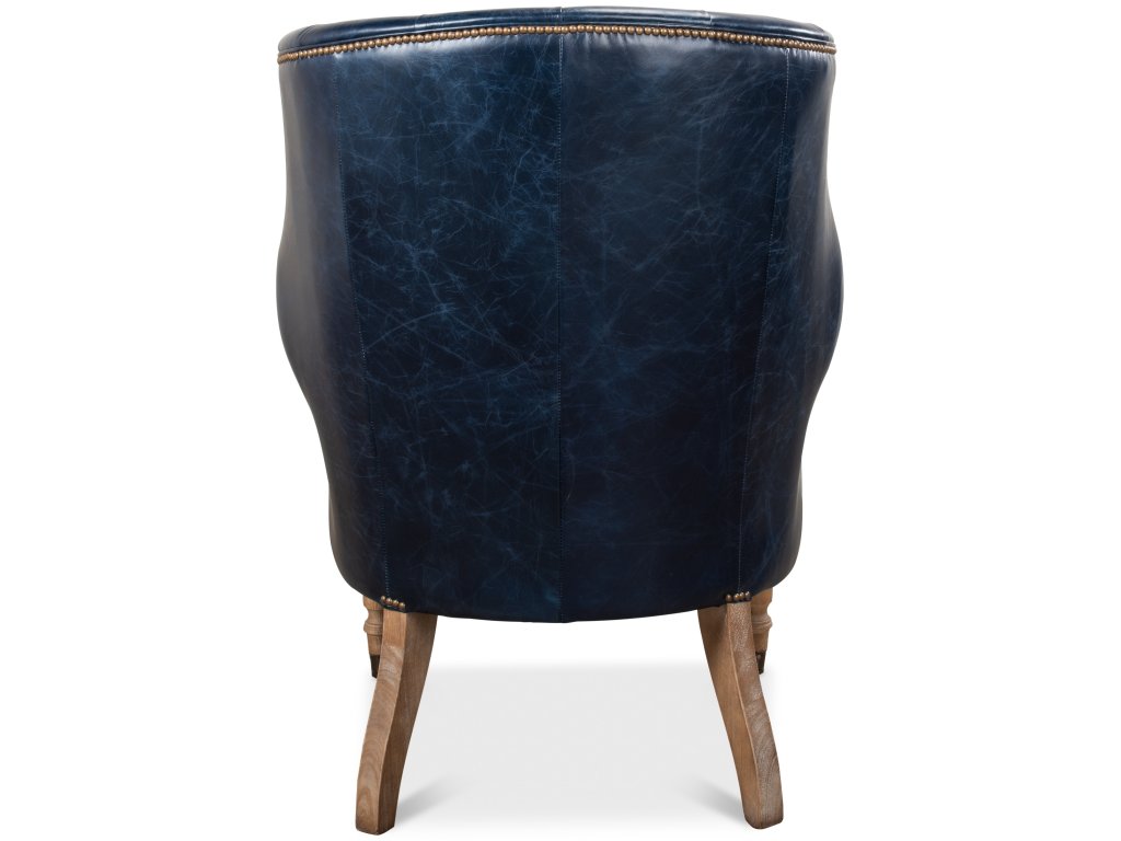 Welsh Blue Leather Chair - image 3