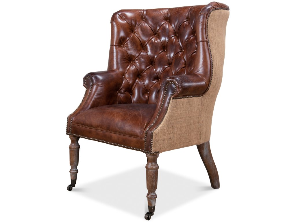 Welsh Leather & Jute Chair - main image