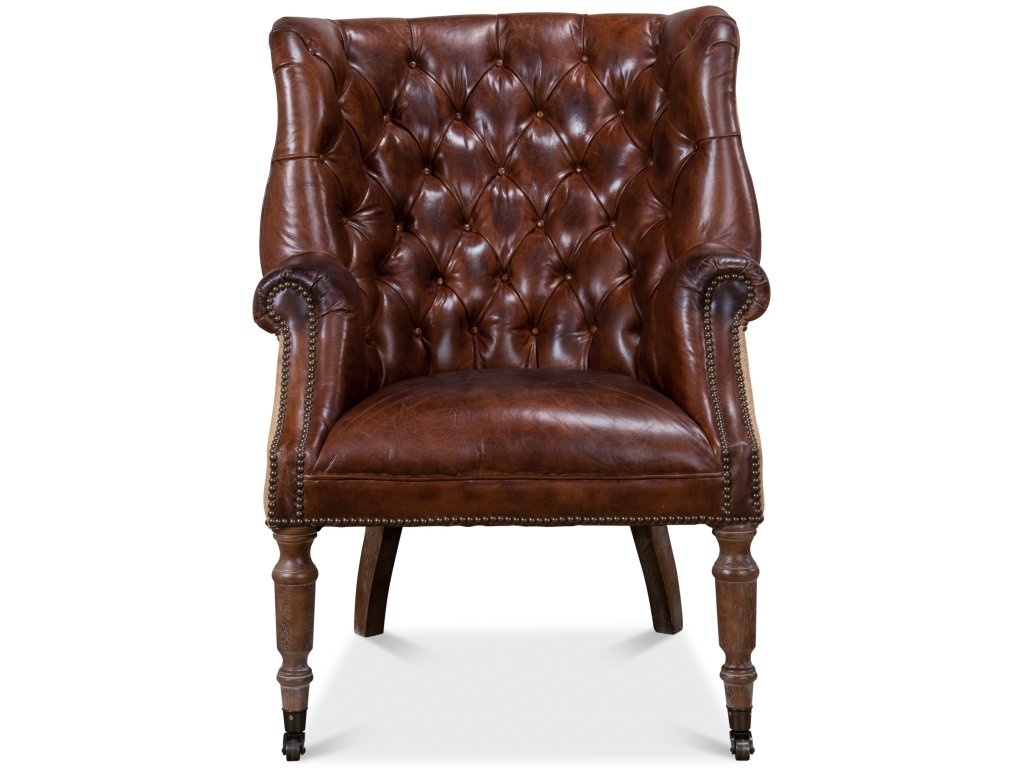 Welsh Leather & Jute Chair - image 1
