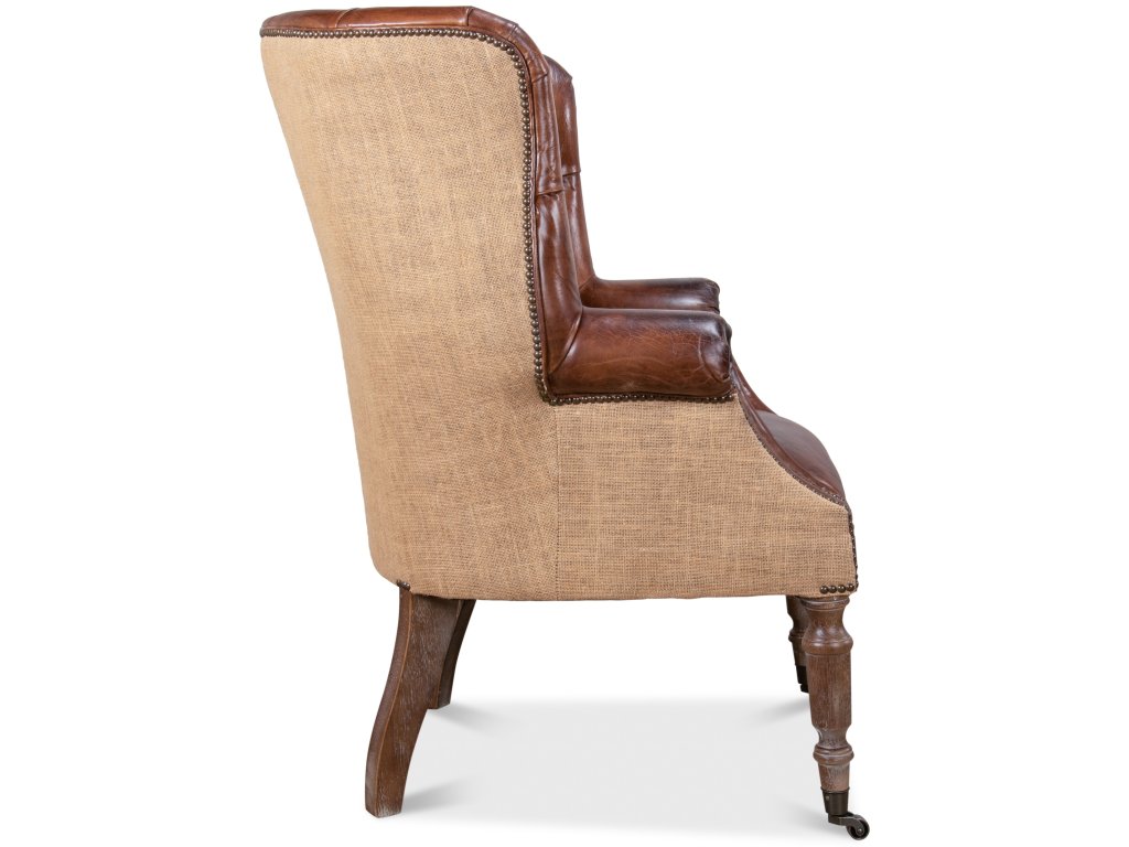 Welsh Leather & Jute Chair - image 2