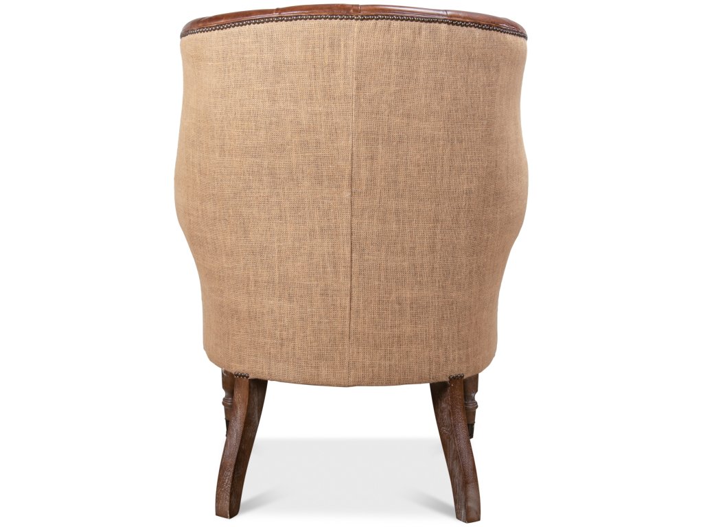 Welsh Leather & Jute Chair - image 3